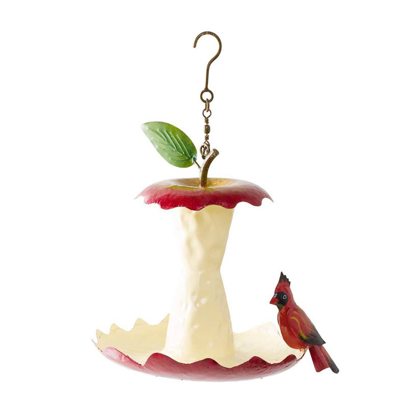 Wind Weather Metal Apple Core Decorative Bird Feeder Wayfair