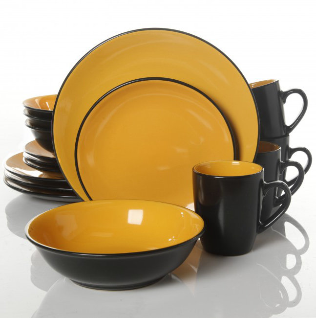 ABCHomeCollection Gibson 16 Piece Dinnerware Set, Service for 4 ... ABCHomeCollection Gibson 16 Piece Dinnerware Set, Service for 4 ...