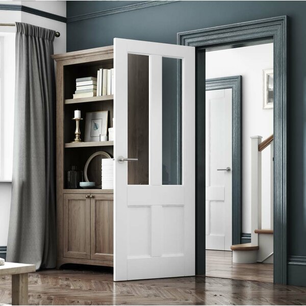 Curated by Jeld Wen Glazed Internal Door Primed | Wayfair.co.uk