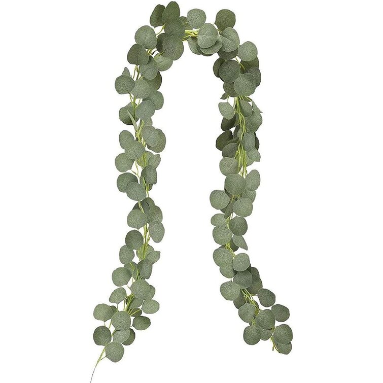 Artificial Greenery Garland Faux Silk Eucalyptus Vines Wreath Wedding Decor 