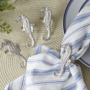 Polished Seahorse Napkin Rings Set of review