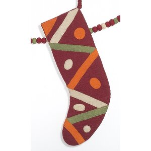 Criss Cross Christmas Stocking