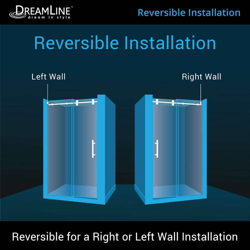 Dreamline Enigma Xo 48 X 76 Sliding Frameless Shower Door With