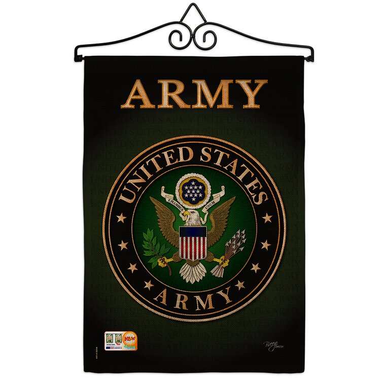 Brass Grommets Garden Flags Double-sided Printing Military Banner US Army Flag 