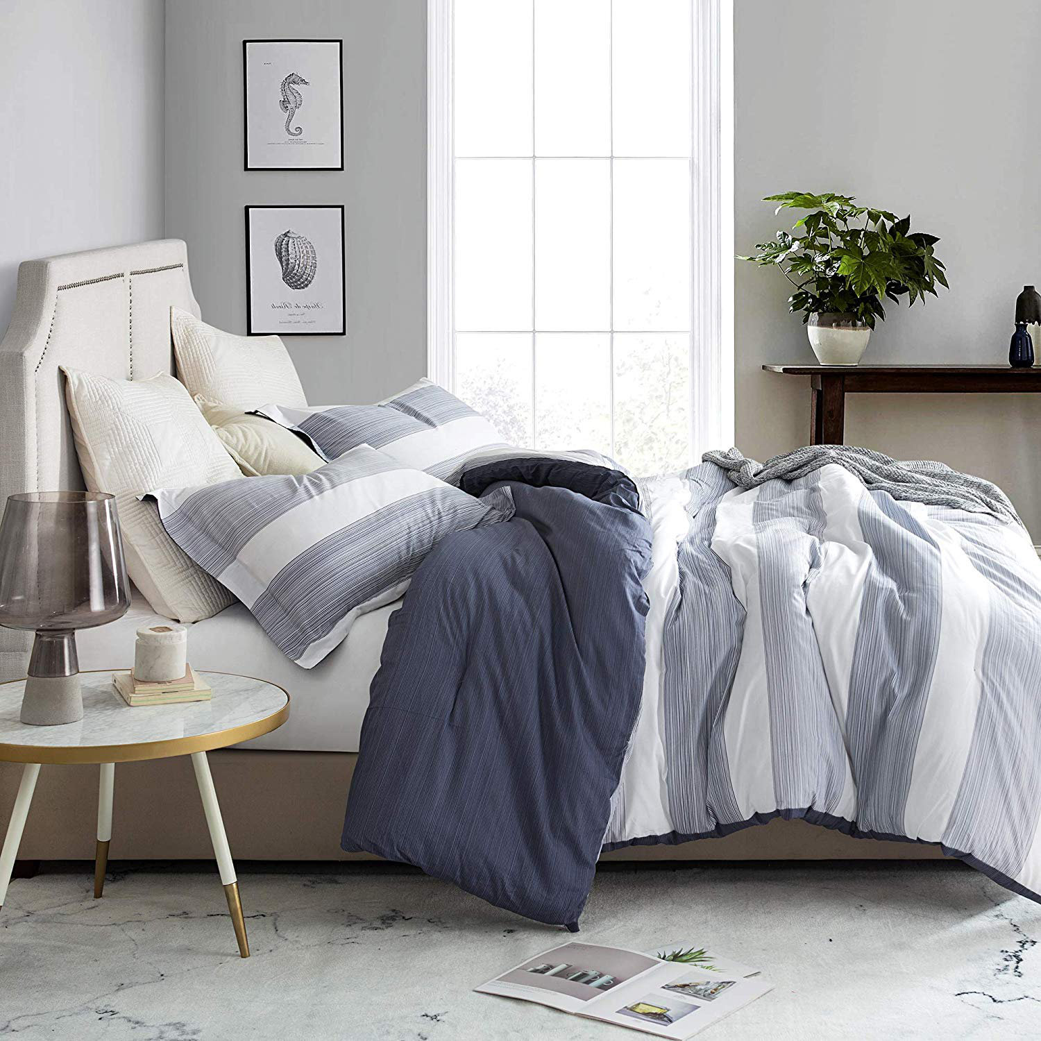 Rhea Stripes Reversible Comforter Set Reviews Joss Main
