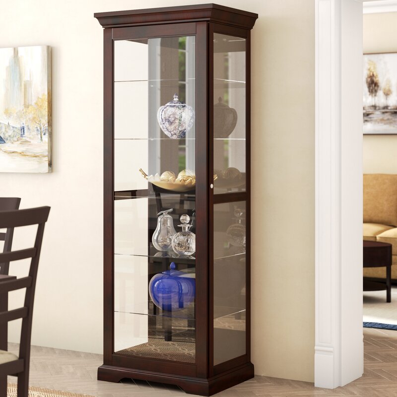 Darby Home Co Nancy Lighted Curio Cabinet Reviews Wayfair