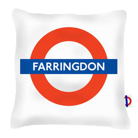 Gulf Breeze Farringdon Tube Station Cushion London Transport