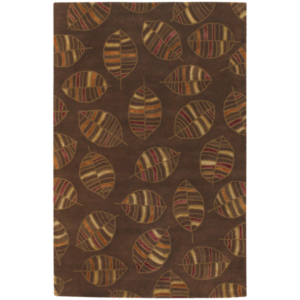 Brown Leaf Area Rugs Wayfair