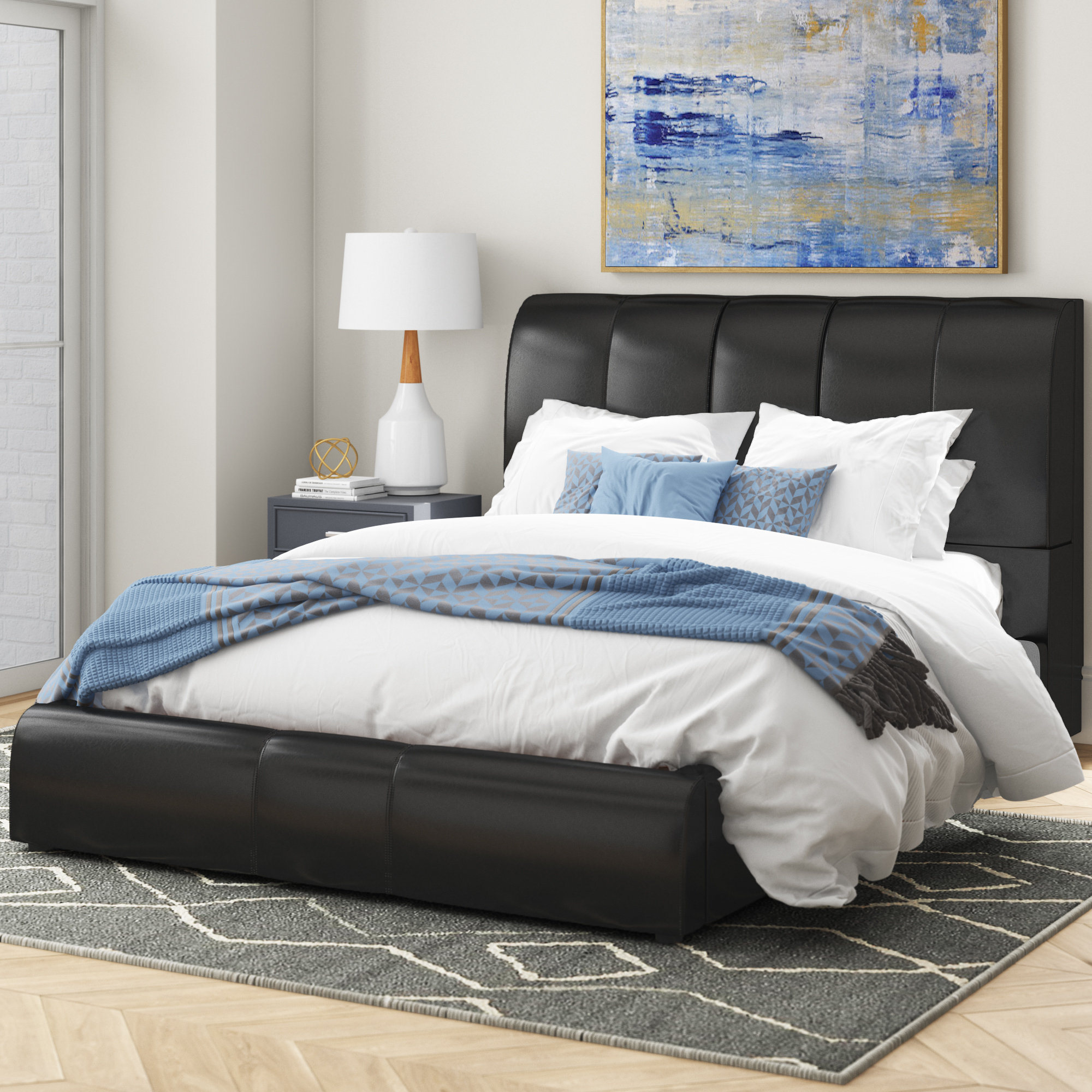 Orren Ellis Horsley Upholstered Storage Platform Bed Reviews Wayfair