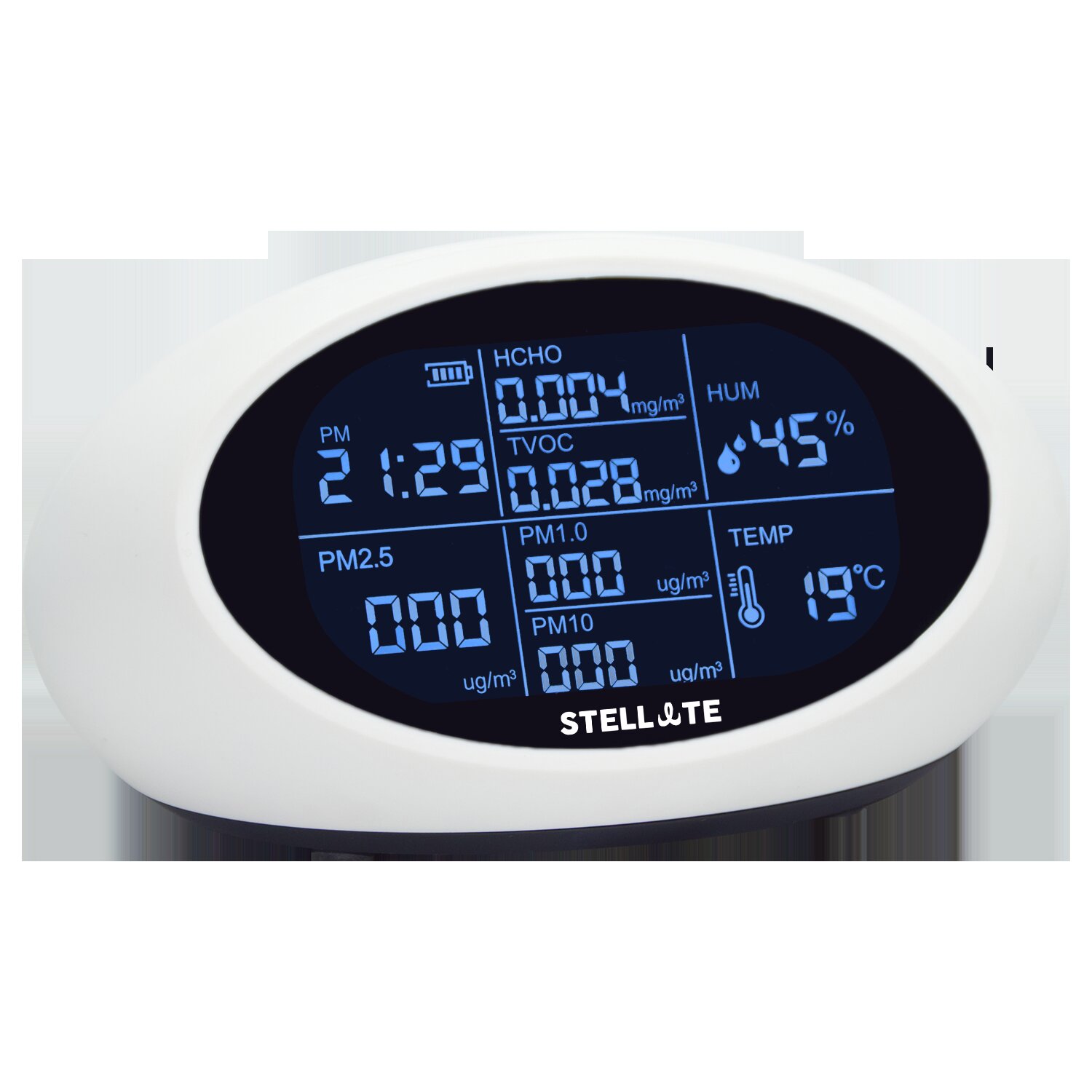 Smart APP LCD Digital Air Quality Monitor Formaldehyde TVOC HCHO Detector