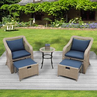 Polyethylene (PE) Wicker 4 - Person Seating Group with Cushions by Red Barrel Studio®