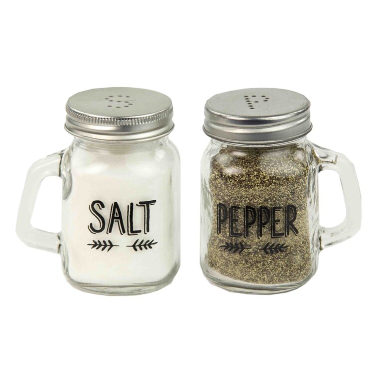 6 Pieces Grilling Spice Jar Condiment Pepper Salt Bottle with Storage Bag