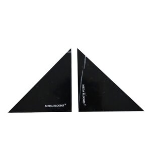 Meda Blooms Triangle Marble Bookends | Wayfair