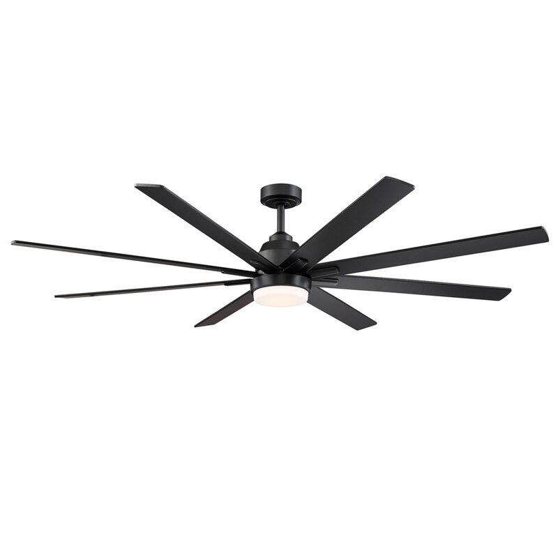 Brayden Studio Gilda 8 Blade Led Ceiling Fan With Remote Light