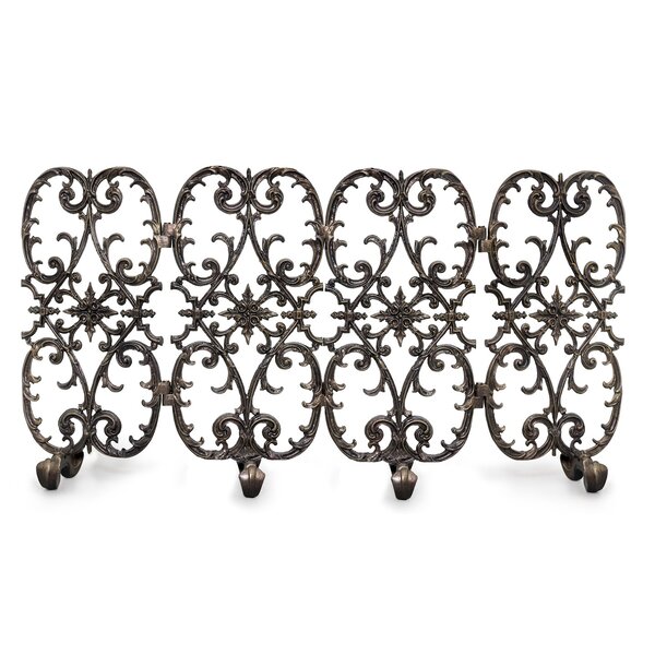 Ornamental Designs Siena 4 Panel Iron Fireplace Screen Wayfair