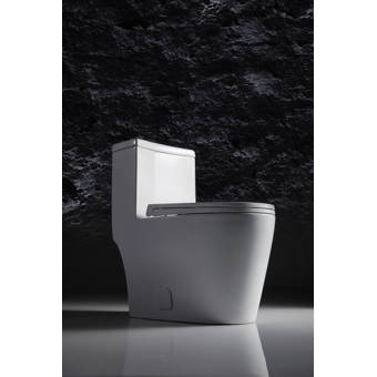Jade Bath Isabelle Dual Flush Elongated One Piece Toilet Seat Included Wayfair