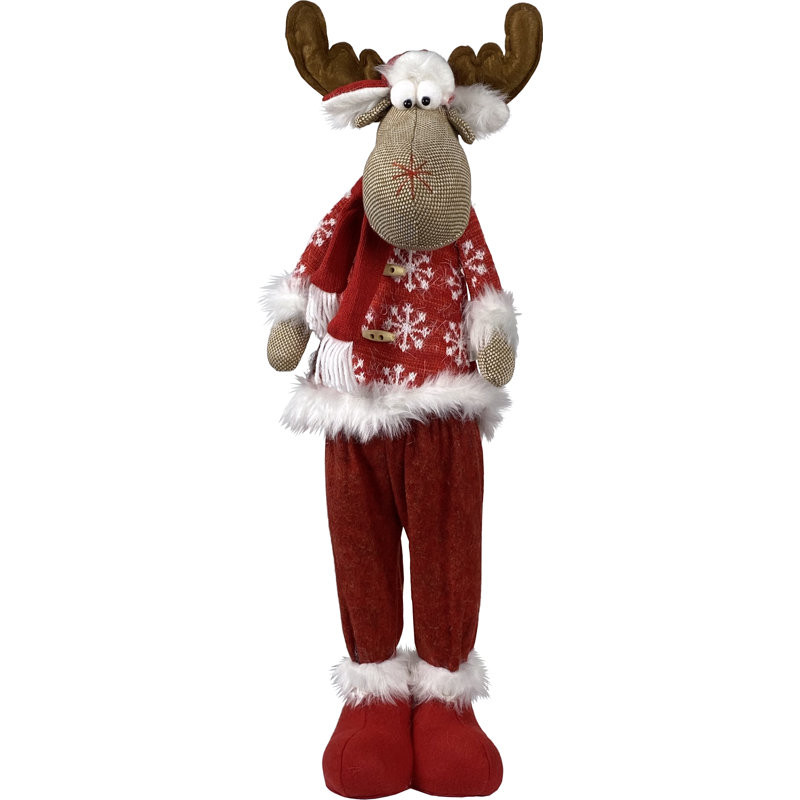 The Holiday Aisle® 2 Piece Christmas Extendable Plush Figurine | Wayfair