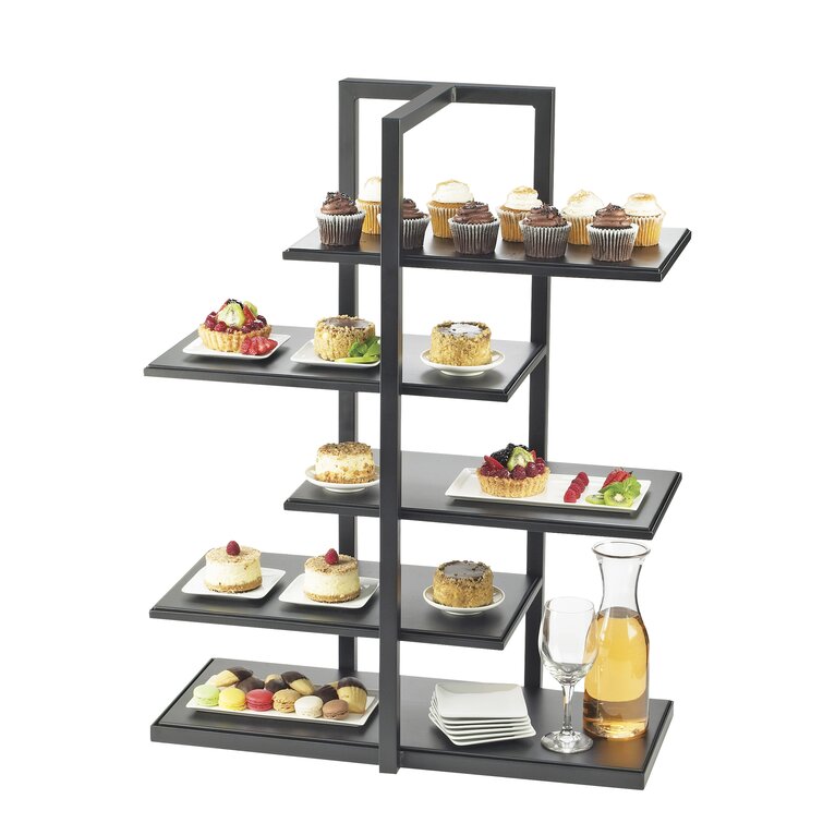 3 Couche Niveaux Céramique Blanc Rond Serving Display Cakes Plateau Aliments stand rack