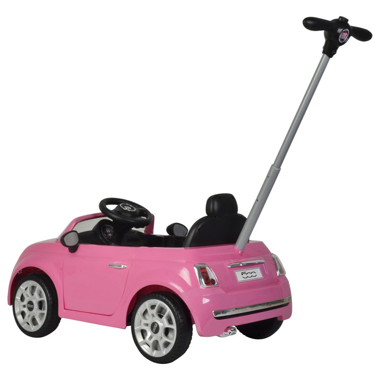 Best Ride On Cars 2 In 1 Fiat 500 Model Baby Toddler Toy Push Car Stroller Reviews Wayfair