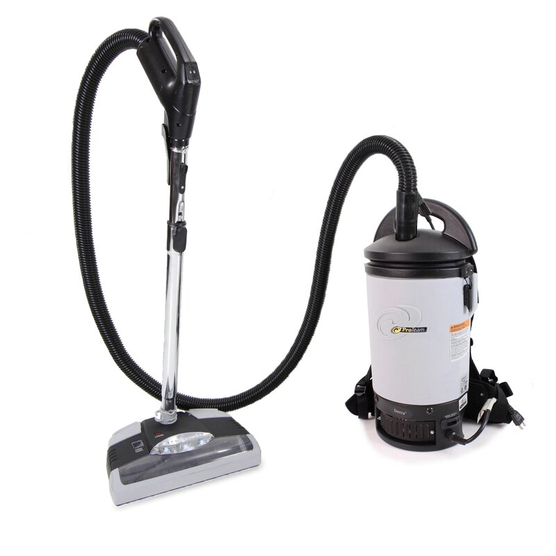 ProTeam New Sierra Backpack Proteam Commercial Canister Vacuum with Tools and Electric Power ...
