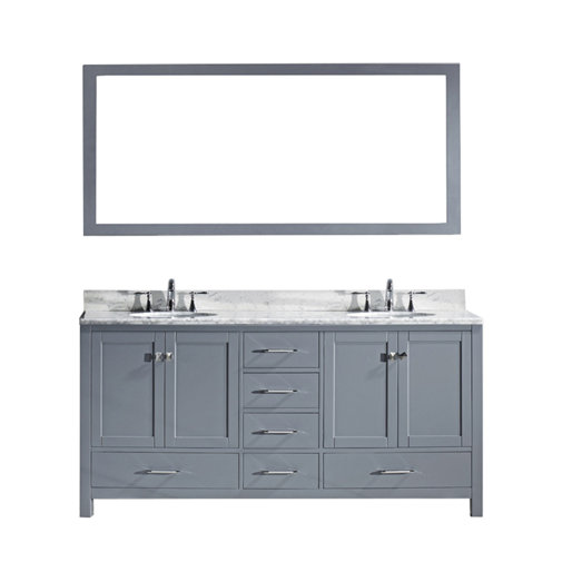 Willa Arlo Interiors Serigne 72" Double Bathroom Vanity ...