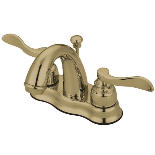 Kingston Brass KB8982NFL NuWave French Widespread Lavatory Faucet with Retail Pop-Up Polished