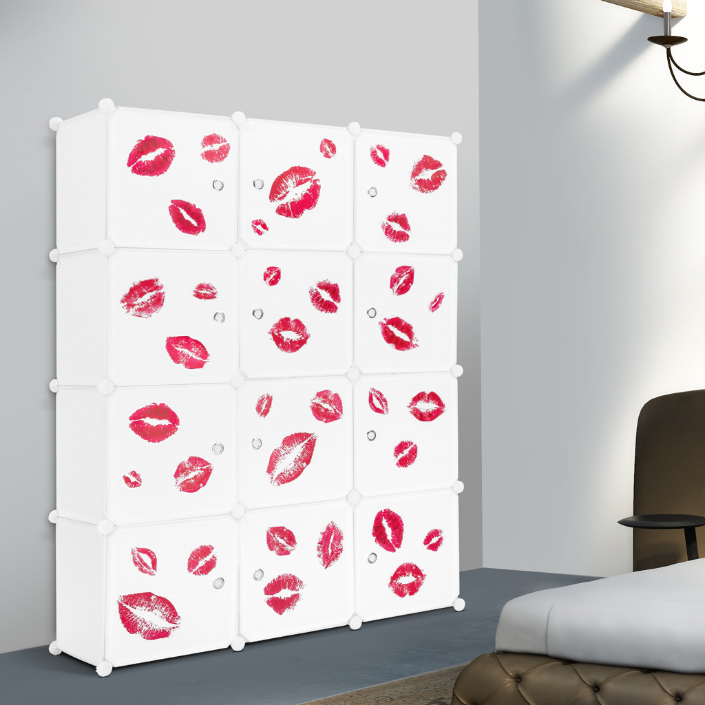 Harriet Bee Naida 43 7 W 12 Cube Diy Interlocking Modular Storage