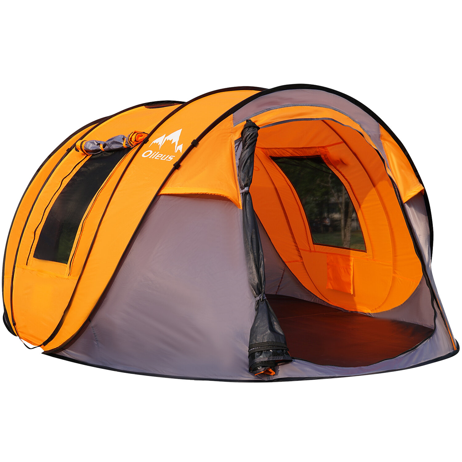 Oileus X-large Pop Up Dome Tent Instant Camping Tent 5-6 Person Tent With  Sky-window Easy, Automatic Setup - Fast Pitch & Fold With Portable Carrying  