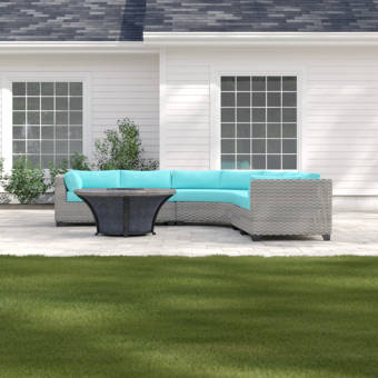 Sol 72 Outdoor Merlyn 6 Piece Sectional Seating Group With