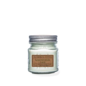 Lemongrass Sage Soy Mason Jar Candle