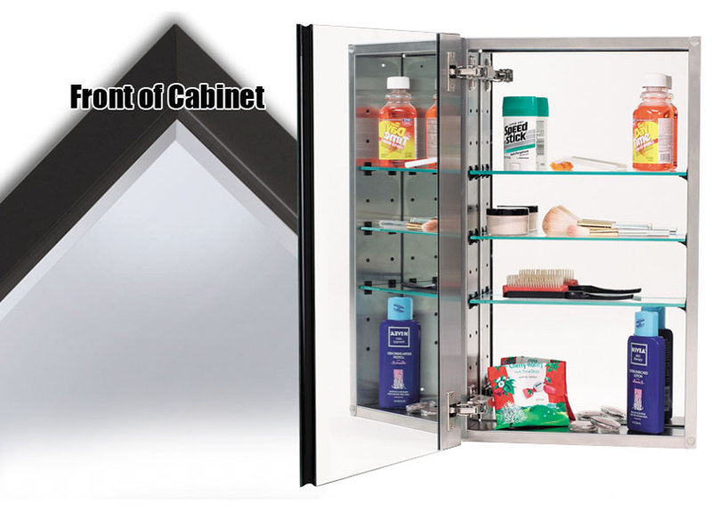 Alno Recessed Frameless Medicine Cabinet With 3 Adjustable Shelves Reviews Wayfair