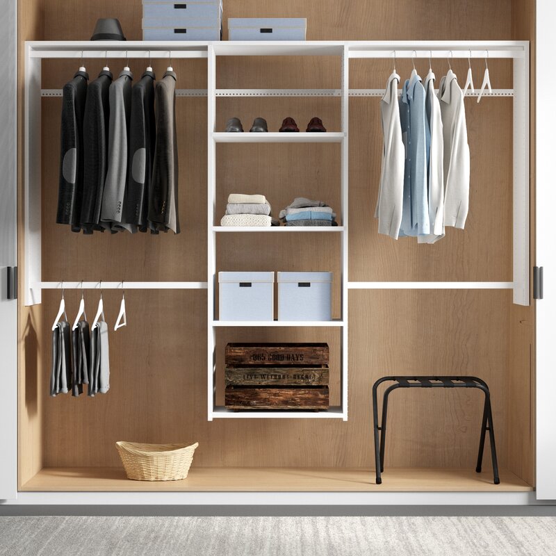 Project Tidy Grid 96 W Closet System Reviews Wayfair