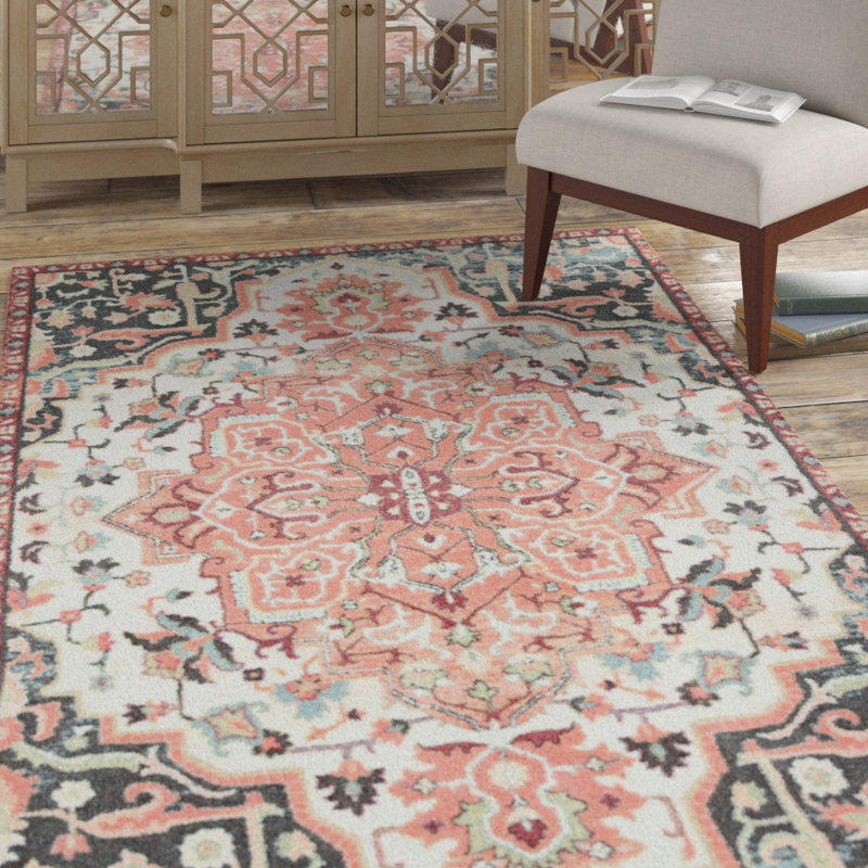 Bungalow Rose Dario Floral Tufted Multicolor Area Rug Reviews Wayfair