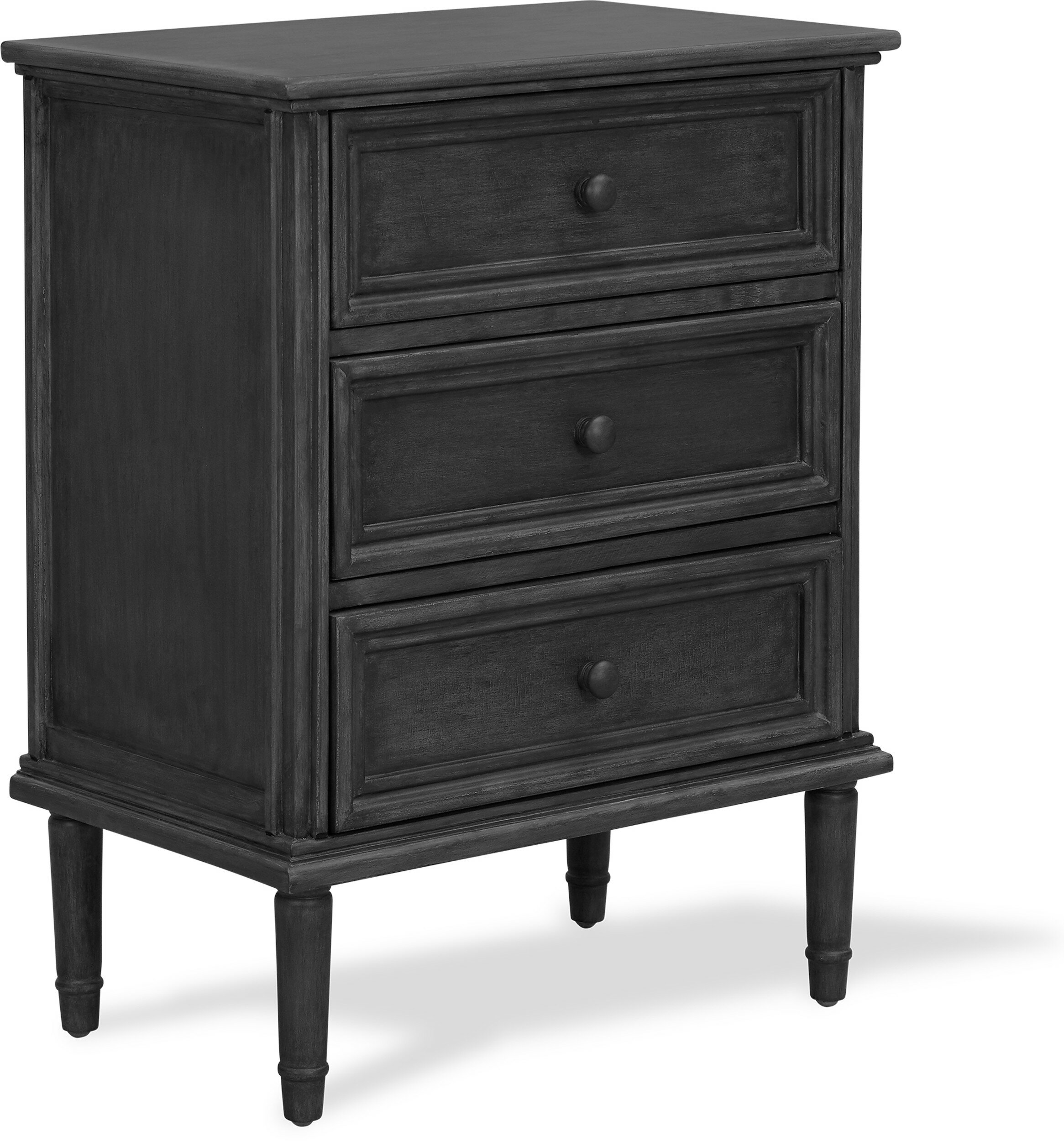 Gracie Oaks Orsi 3 Drawer Storage Cabinet Dark Grey Reviews Wayfair Ca