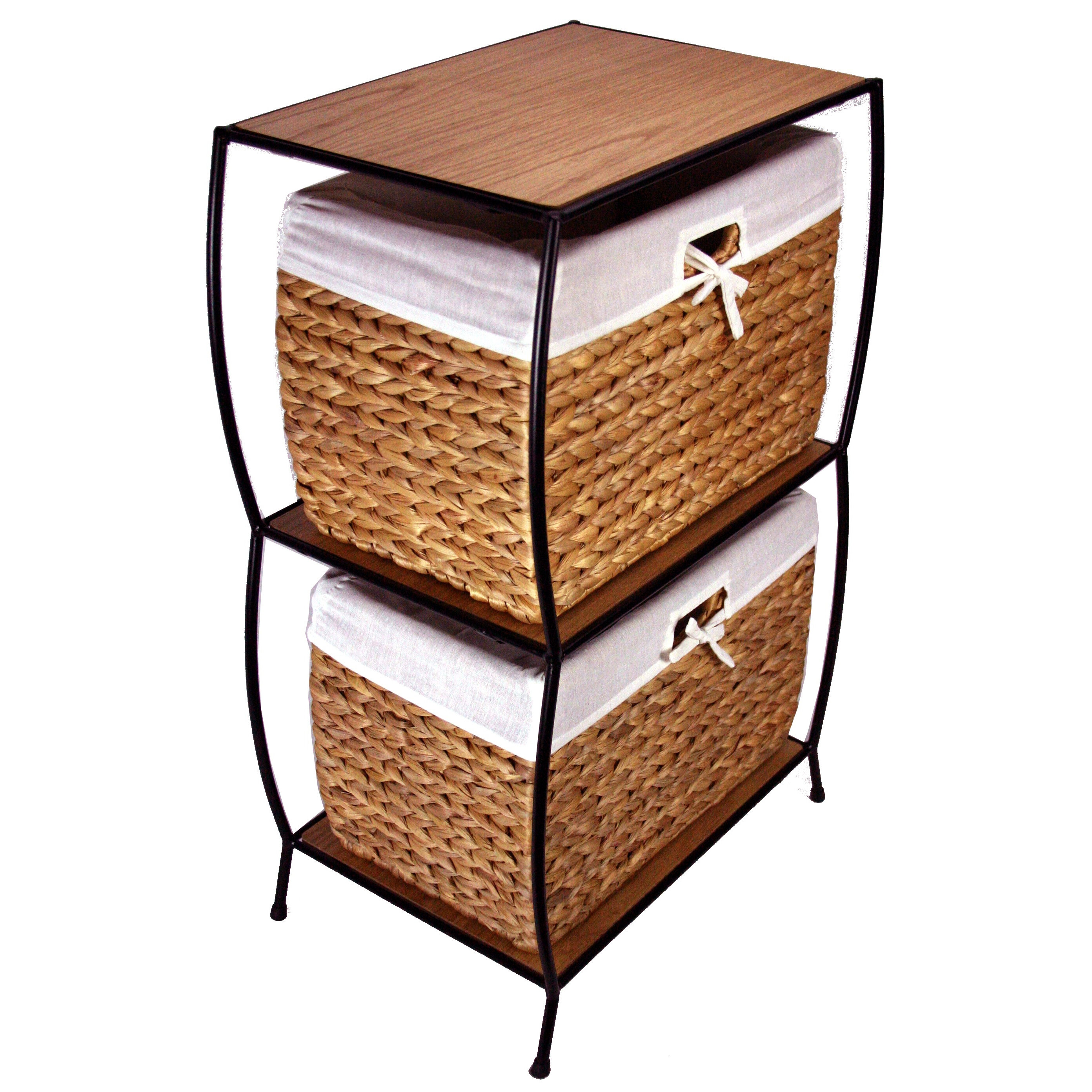 Pangaea Seagrass Basket Storage 2 Drawer Vertical Filing Cabinet Reviews Wayfair