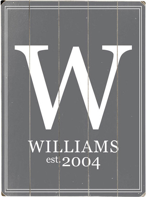 Artehouse Llc Personalized Family Letter Textual Art Multi Piece Image On Wood Reviews Wayfair