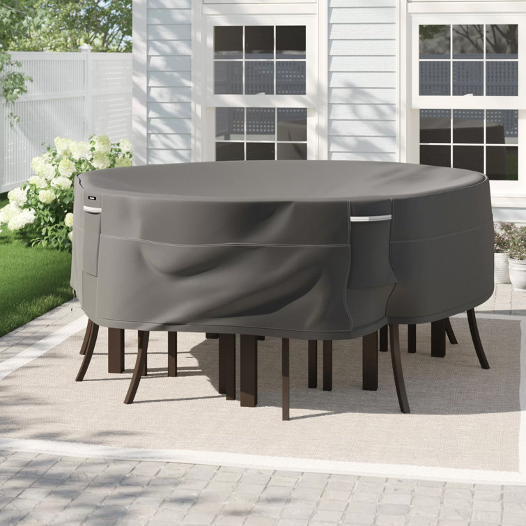 Arlmont & Co. Round Water Resistant Patio Dining Set Cover & Reviews