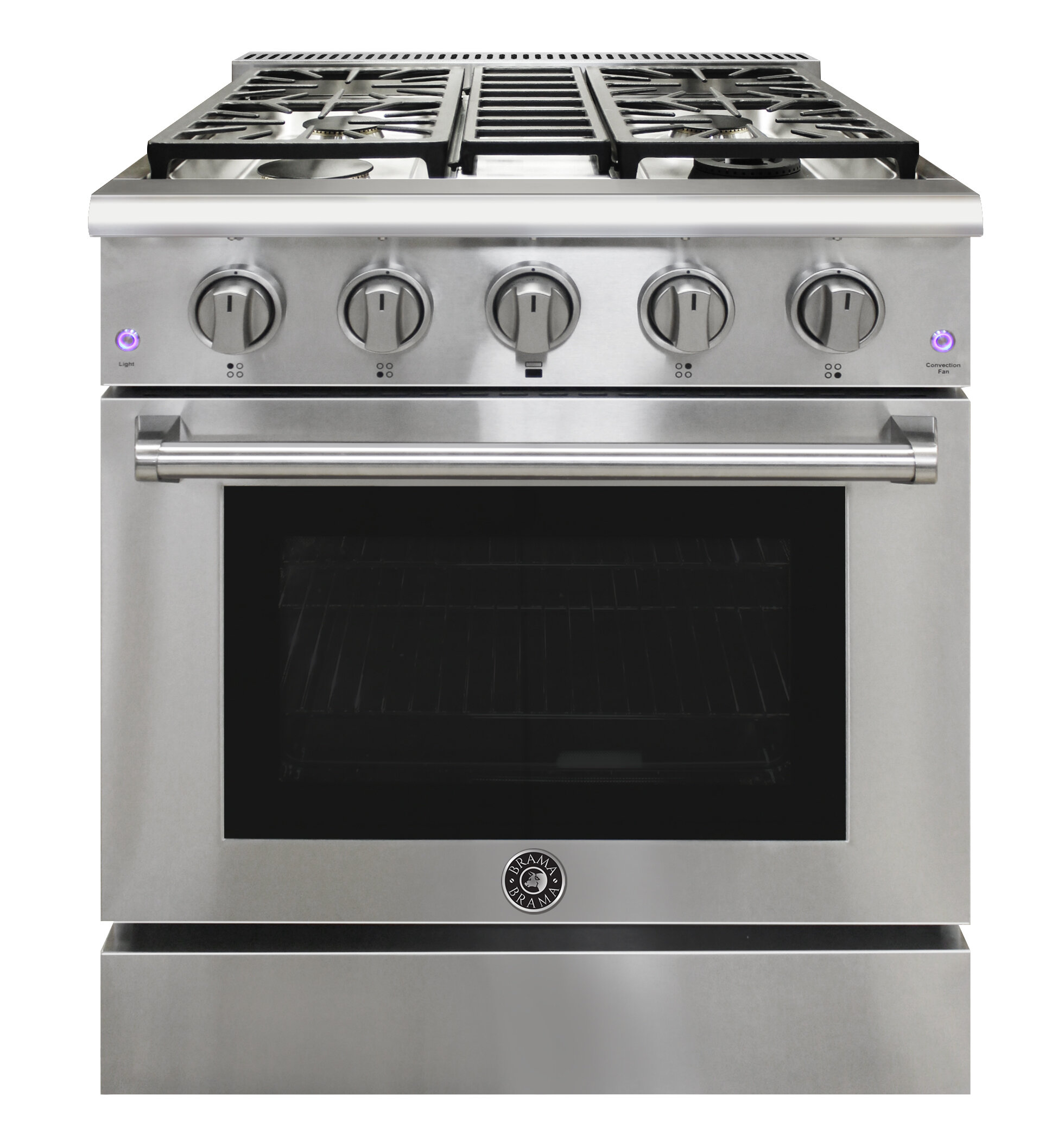 Vinotemp Brama 30 4 2 Cu Ft Freestanding Gas Range With Griddle