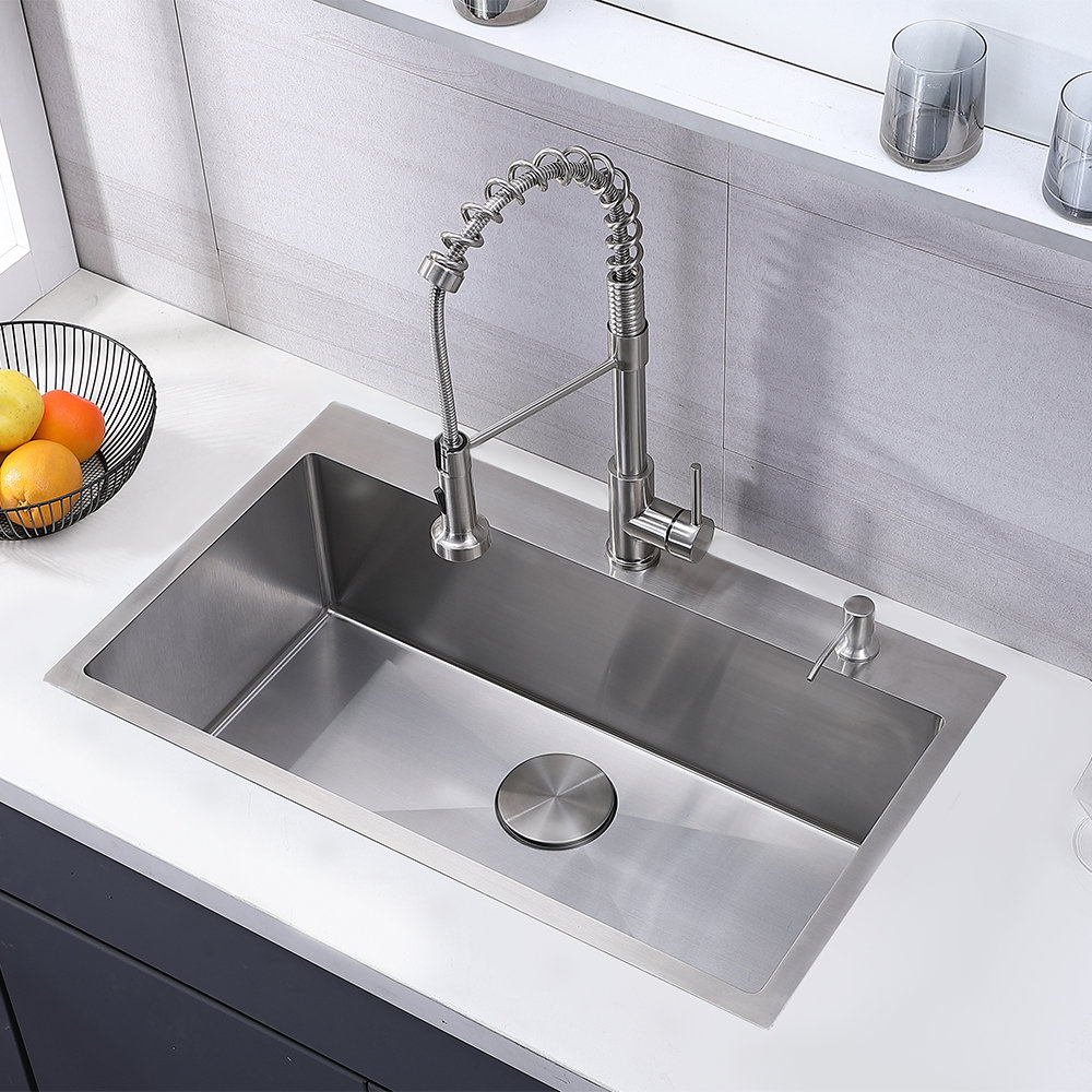3" L x 3" W Drop-In Kitchen Sink 3" L x 3" W Drop-In Kitchen Sink