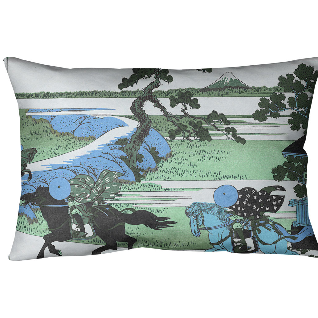 East Urban Home Katsushika Hokusai Sekiya Village At Sumida River Lumbar Pillow Cover Wayfair