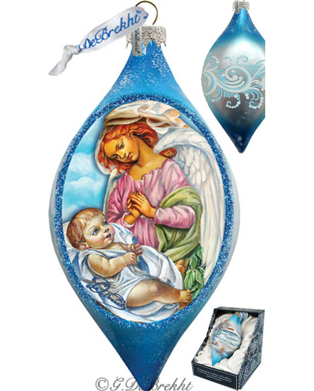 The Holiday Aisle Led Angelic Touch Glass Ornament Drop Holiday Splendor Collection Wayfair