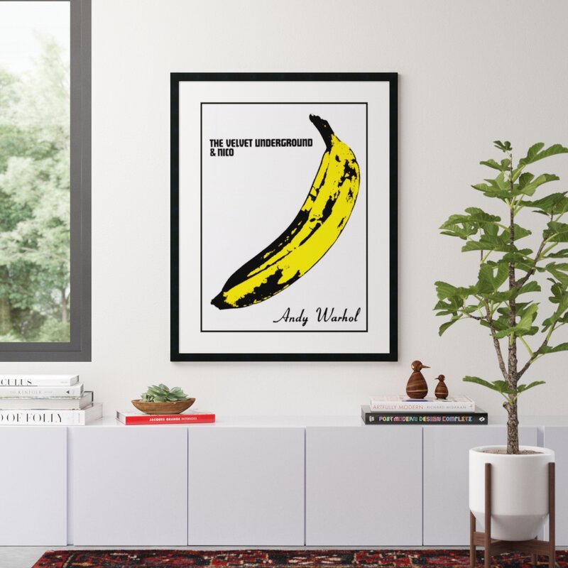 The Velvet Underground Nico Banana By Andy Warhol Picture Frame Graphic Art Print On Wood Reviews Allmodern