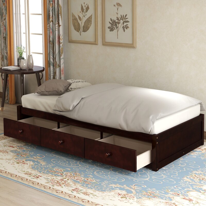 wayfair twin beds with storage