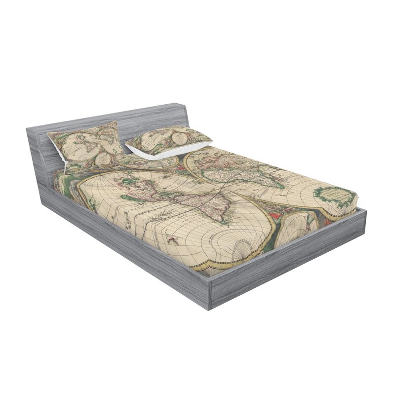 World Map Sheet Set East Urban Home World Map Sheet Set | Wayfair