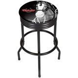 Budweiser Clydesdale Ribbed 28.5 Swivel Bar Stool by Trademark Global
