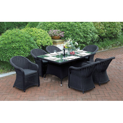 7 Piece Dining Set with Cushions JB Patio