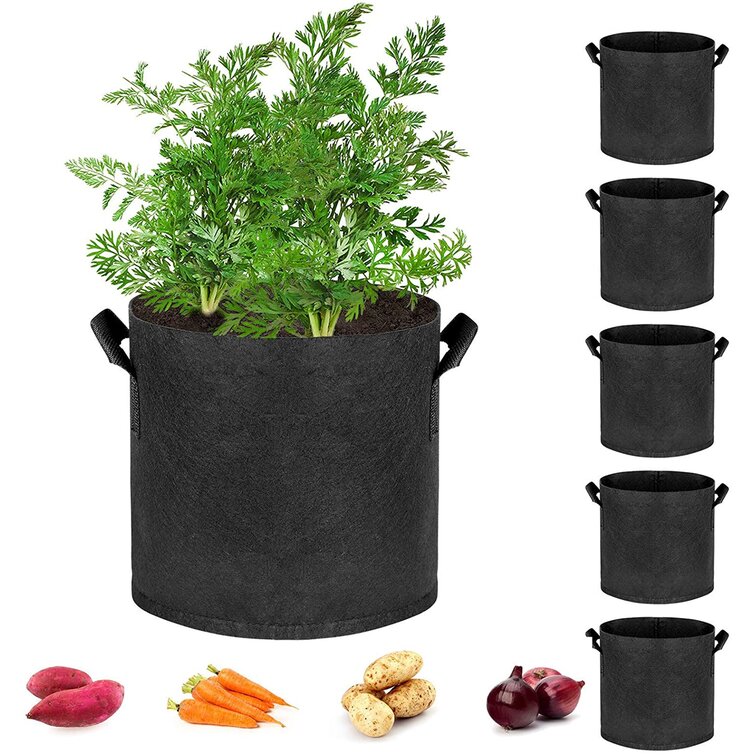 Fabric Grow Bag Root Smart Plant Pots Potato Tomato Sack Side Vegetable Planters