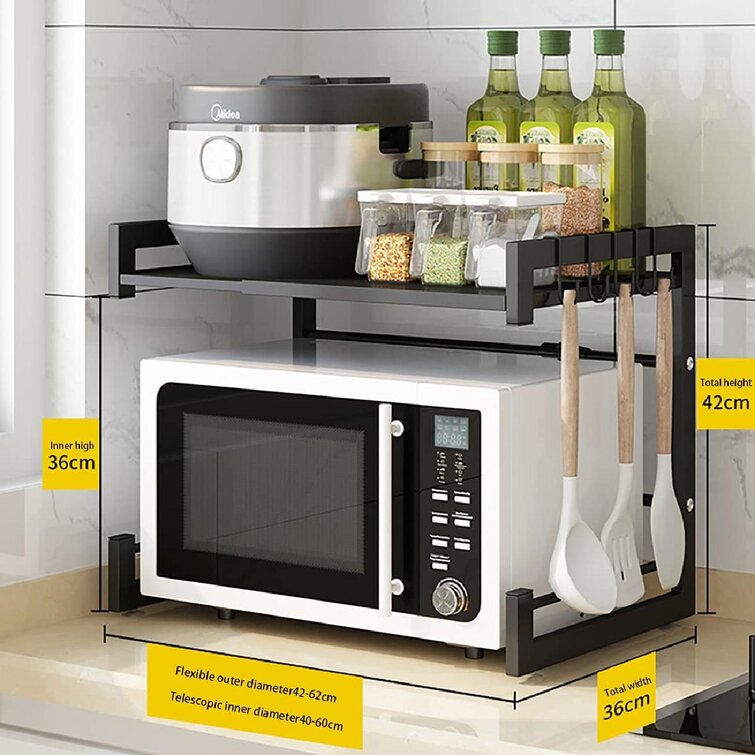 Kitchen Countertop Microwave Oven Holder Rack Storage Stand Organizer Shelf Unit 