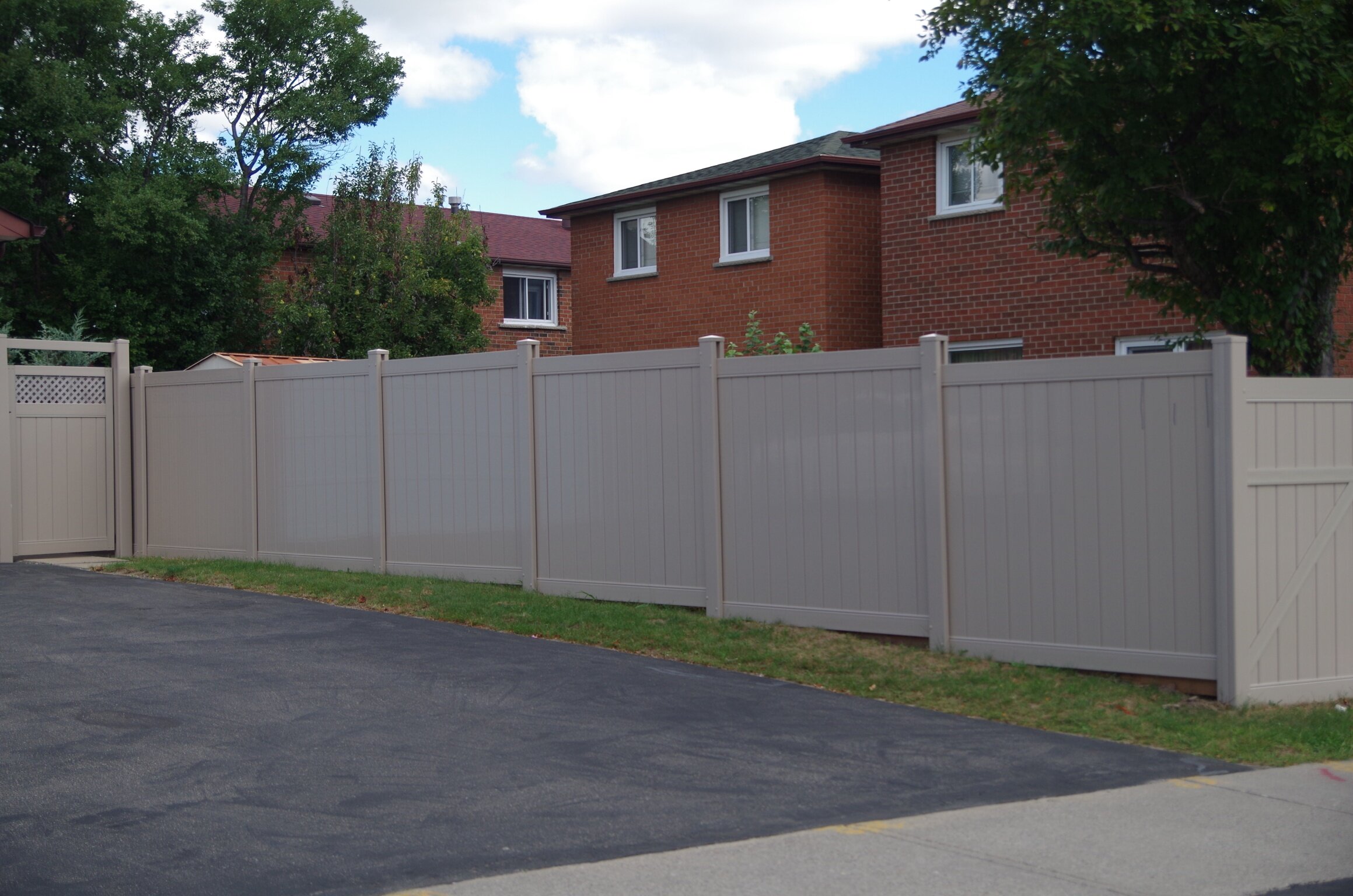 All Season Fencing Ltd 6 Ft H X 6 Ft W Hampton Vinyl Fence Panel Wayfair Ca