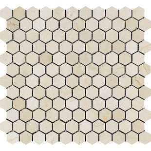 Spanish Style Tile Wayfair Spanish Hexagon 1 X Natural Stone Mosaic Tile In Cream Beige